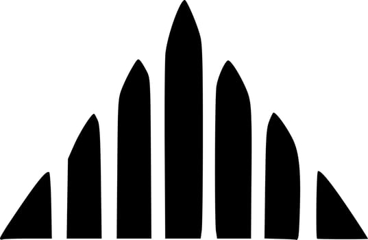 black mountain icon vector