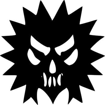 evil monster icon vector