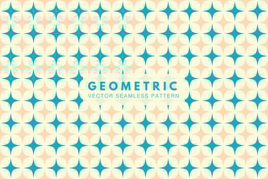 Geometric shape pastel color vector seamless repeating pattern