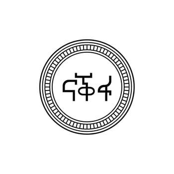 Eritrea Currency Symbol, Eritrean Nafka Icon, ERN Sign. Vector Illustration