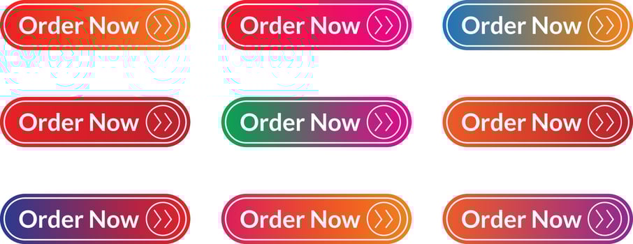 Order Now web button set vector