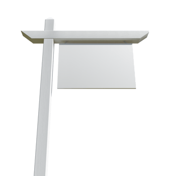 Blank Real Estate Sign - Transparent PNG. png