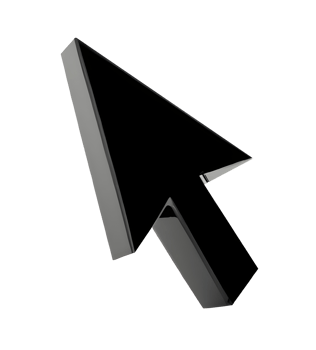 3d computer mouse cursor. arrow icon. . png