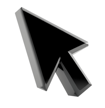 3d computer mouse cursor. arrow icon. . png