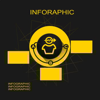 infographic with icon templet for business vector