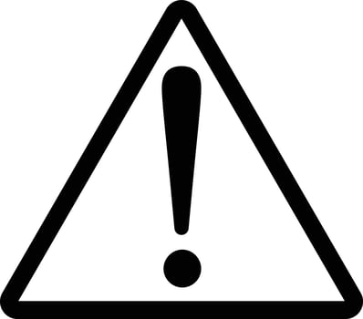 exclamation mark . warning sign . forbidden icon . attention icon. danger symbol vector