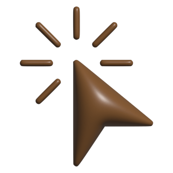 3d icon of cursor pointer png