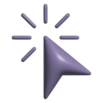 3d icon of cursor pointer png