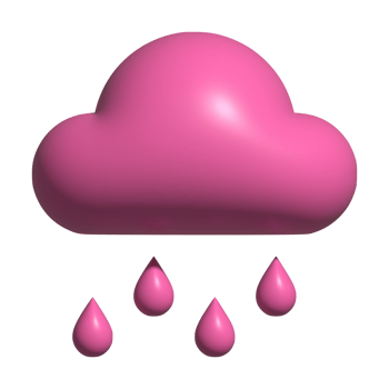 rain 3d icon png