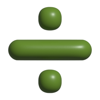 divide 3d icon png