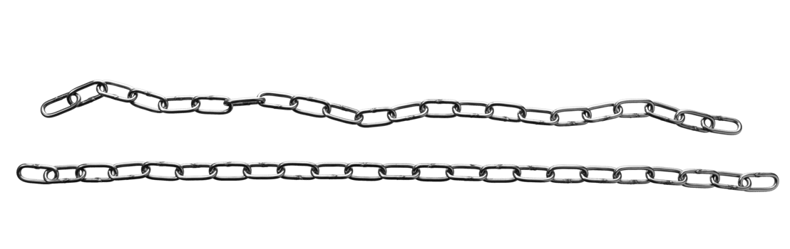 Metal chains isolated png