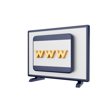 3d smart tv icon illustration png