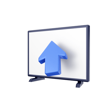3d smart tv icon illustration png