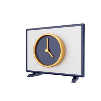 3d smart tv icon illustration png