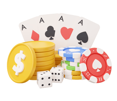 casino poker 3d illustration png