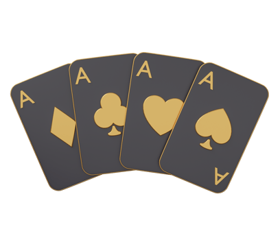 ace card poker golden 3d png