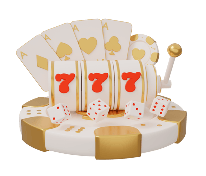 777 casino poker 3d illustration png