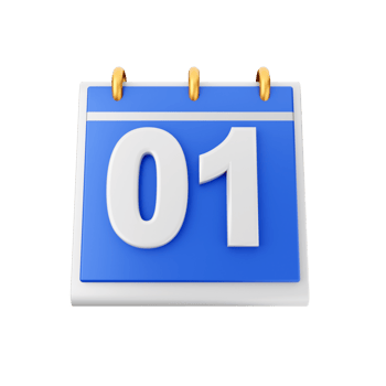 3d calendar icon render illustration png