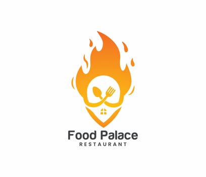 food logo or home food logo vector