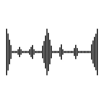 sound wave spectrum icon vector