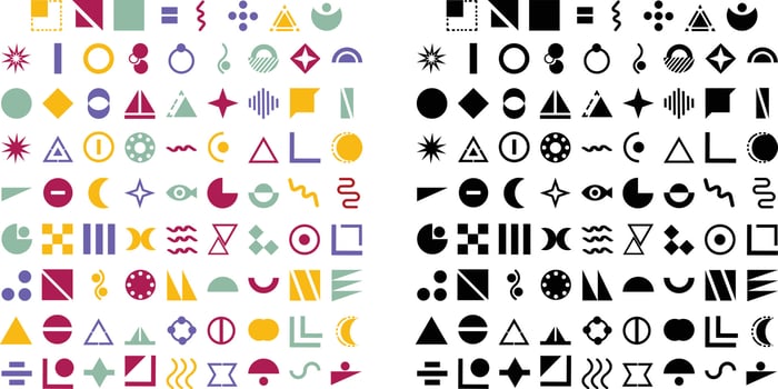 Geometric Shapes Set vector