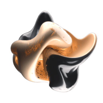 gold 3d fluid shapes png