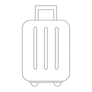 travel suitcase icon vector