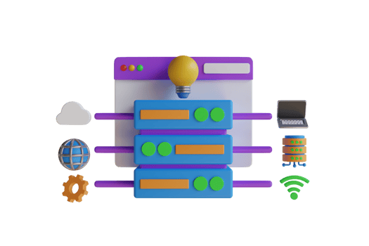 3D Illustration of internet network connection. WiFi network communication. Internet sharing 3d scene, gadgets network connection. 3D Rendering png