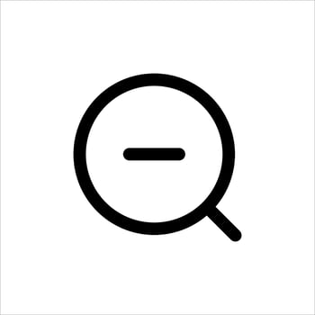 Simple web icon in vector zoom, zoom out, logo, illustrator