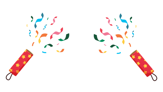 Party Icon. Confetti popper illustration png