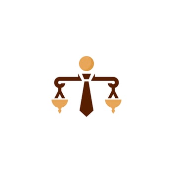 Symbol of balance of justice vector