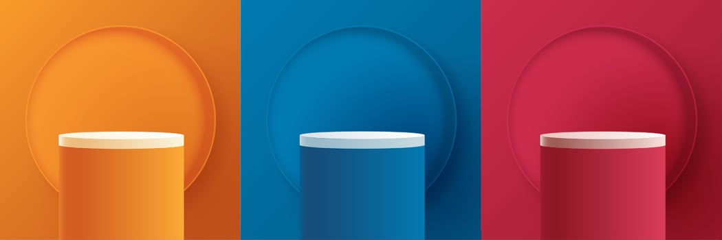 Cosmetic background and set premium podium display for product presentation branding and packaging presentation. studio stage with shadow of background. vector design.