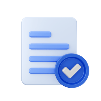 3d file folder verify icon illustration png