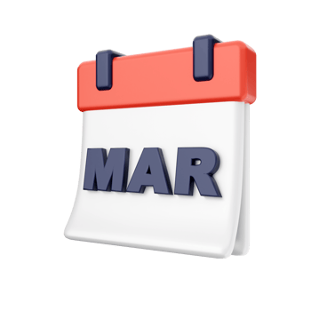 3d calendar icon illustration png