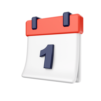 3d calendar icon illustration png