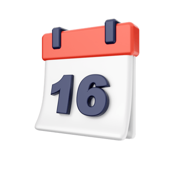 3d calendar icon illustration png