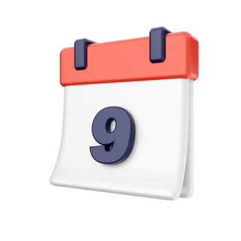 3d calendar icon illustration png