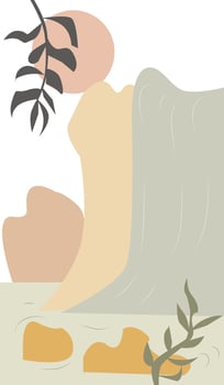 Minimalist Waterfall Background vector