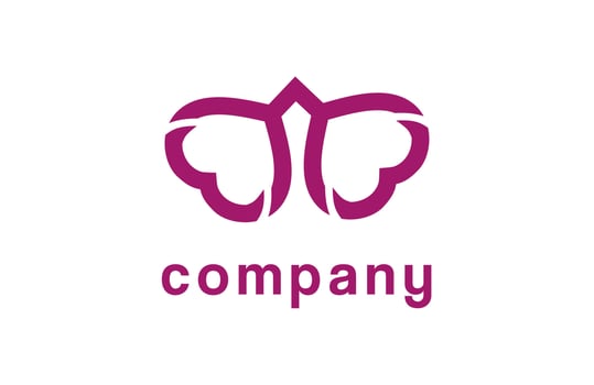 Butterfly logo. Luxury and simple line logotype design. Premium butterfly symbol logotype vector