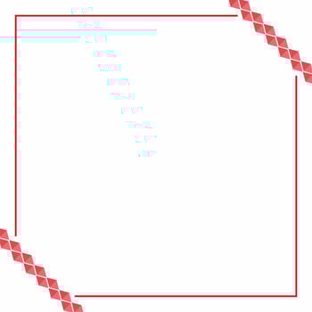 Frame or border. Red and pink color triangles with stripe line. Suitable for social media post and web internet ads. vector