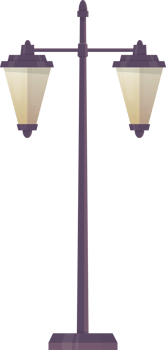Cartoon city street light clip art png