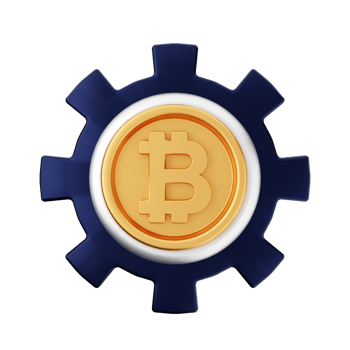 3d bitcoin cryptocurrency icon illustration png
