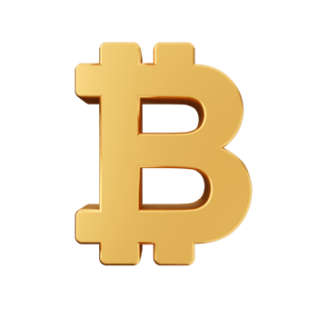 3d bitcoin cryptocurrency icon illustration png