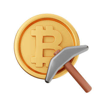 3d bitcoin cryptocurrency icon illustration png