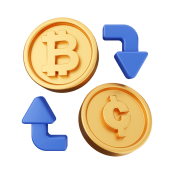 3d bitcoin cryptocurrency icon illustration png