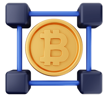 3d bitcoin cryptocurrency icon illustration png