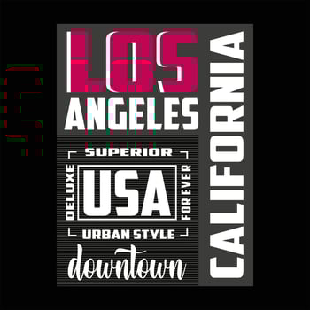 los angeles text logo,typography vector design