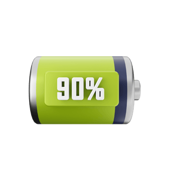 3d battery charge energy icon illustration png