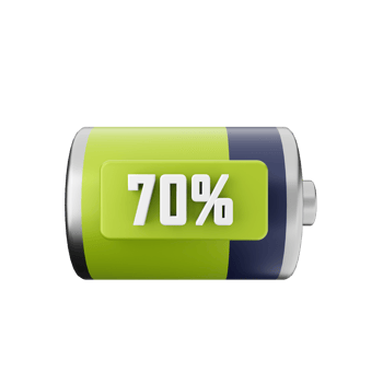 3d battery charge energy icon illustration png