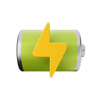3d battery charge energy icon illustration png